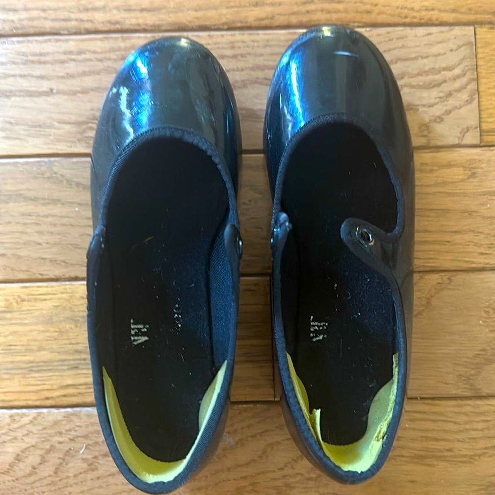👯‍♀️ ABT Tap Shoes Black size 12 youth VGUC girls tap shoes